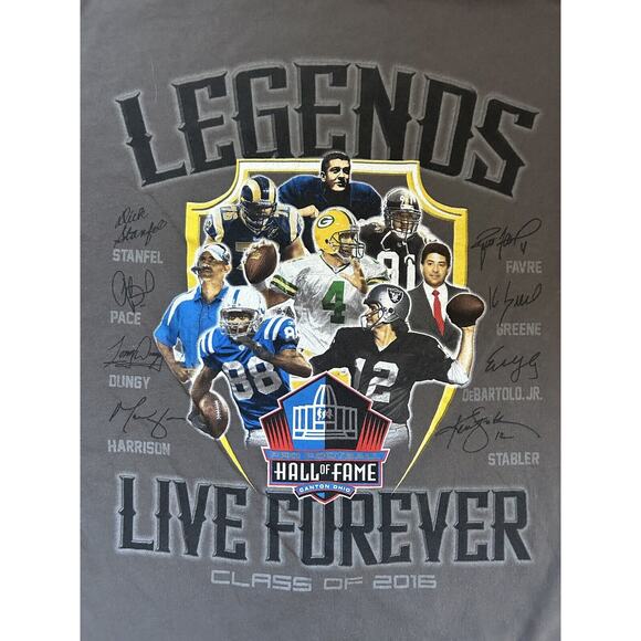 NFL Legends Live Forever Pro Football Hall of Fame Class Of 2015 T-Shirt Large - Picture 3 of 5